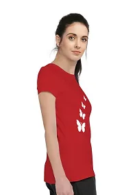 Stylimo Women's Slim Fit Red T-Shirt_M-thumb2