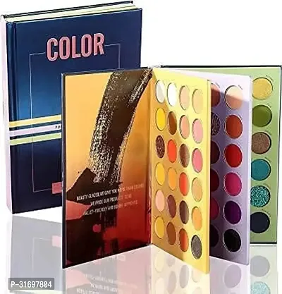 72 Color Shade Book Eyeshadow Palette High Pigmented (Multicolor) Shimmery Finish-thumb0