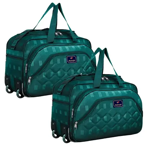 Multipurpose Expandable Travel Duffle Bag with 2 Roller Wheels- Pack Of 2