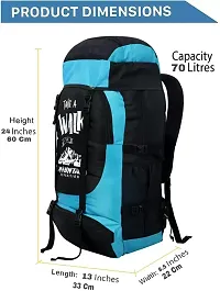 70 Ltr Adventure Series Rucksack Travel Backpack Bag For Trekking, Hiking With Shoe Compartment-thumb4