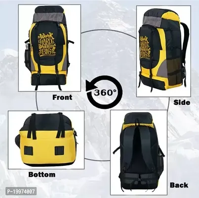 70 Ltr Adventure Series Rucksack Travel Backpack Bag For Trekking, Hiking With Shoe Compartment-thumb5