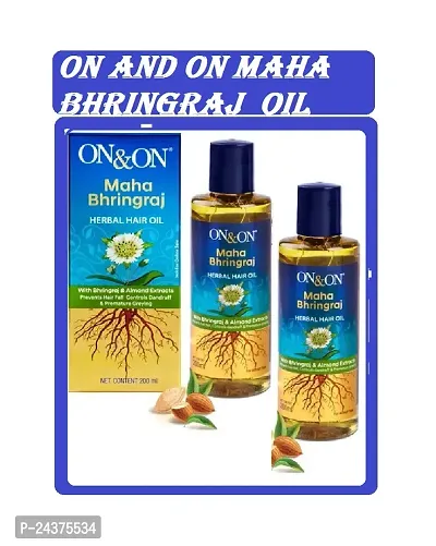 OnOn  Maha Bhringraj Herbal Hair oil 200 ml  Pack Of-2-thumb0
