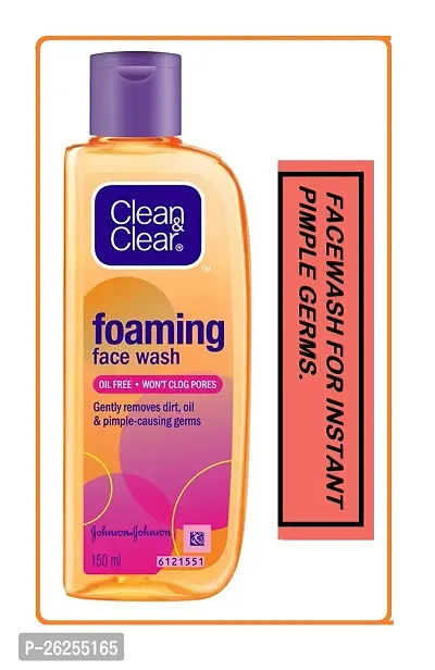 Clean  Clear Foaming Face Wash Clean Face 150 ml (Pack Of-1)-thumb0