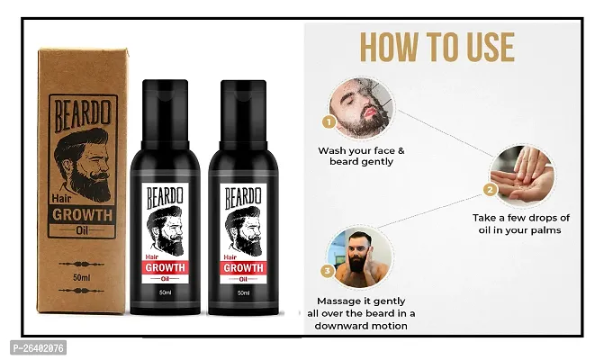 Beardo Grooming  Fast Hair growth Oil 50 ml  (Pack Of-2)-thumb0