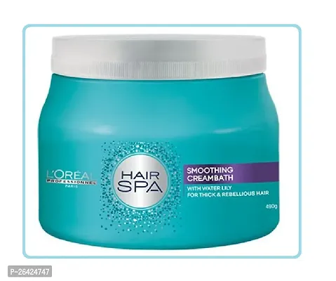 L'OREAL Smoothing Cream Bath Hair Spa 490 gm-thumb0