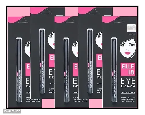 ELLE 18 Eye Drama Kajal (Pack Of-5)