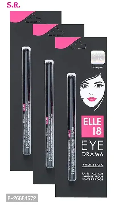 ELLE 18 EYE Drama Water Proof Kajal Pack of-3-thumb0