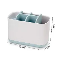 Toothbrush Holder Stand for Bathroom Tongue Cleaner Soap Comb Razor Shaving Kit and Toiletries Cosmetics Organizer-thumb3