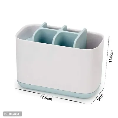 Toothbrush Holder Stand for Bathroom Tongue Cleaner Soap Comb Razor Shaving Kit and Toiletries Cosmetics Organizer-thumb5