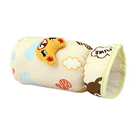 MW PRINTS Soft Plush Stretchable Baby Feeding Bottle Cover with Easy to Hold Strap | Cute Animated Overall Print Suitable for 125ml-250ml (Blue & Yellow)-thumb3