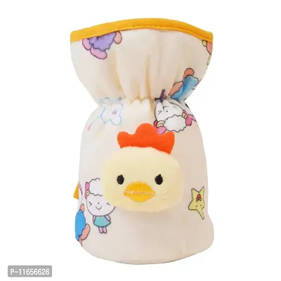 MW PRINTS Soft Plush Stretchable Baby Feeding Bottle Cover Easy to Hold with Attractive Cartoon (Pack of 3) (60-125 Ml)-thumb4