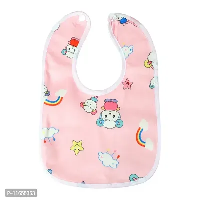 MW PRINTS Baby Fastdry Bibs | Feeding Infants and Toddlers| 0-2 Years | Waterproof, Spill Resistant Bibs| Useful Baby Shower Gift| Pocket-Friendly | Infant Apron | Soft Infant Cotton (Pack of 3)-thumb4