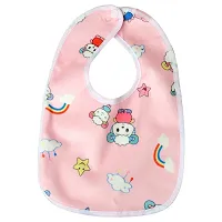 MW PRINTS Baby Fastdry Bibs | Feeding Infants and Toddlers| 0-2 Years | Waterproof, Spill Resistant Bibs| Useful Baby Shower Gift| Pocket-Friendly | Infant Apron | Soft Infant Cotton (Pack of 3)-thumb1