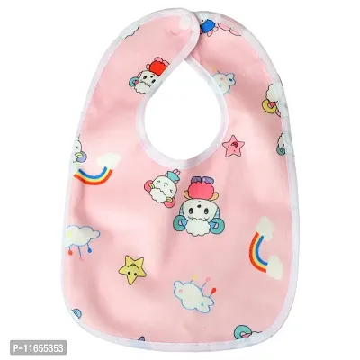 MW PRINTS Baby Fastdry Bibs | Feeding Infants and Toddlers| 0-2 Years | Waterproof, Spill Resistant Bibs| Useful Baby Shower Gift| Pocket-Friendly | Infant Apron | Soft Infant Cotton (Pack of 3)-thumb2