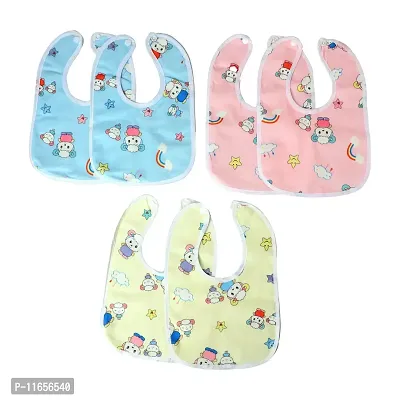 MW PRINTS Baby Fastdry Bibs | Feeding Infants and Toddlers| 0-2 Years | Waterproof, Spill Resistant Bibs| Useful Baby Shower Gift| Pocket-Friendly | Infant Apron | Soft Infant Cotton (Pack of 9)