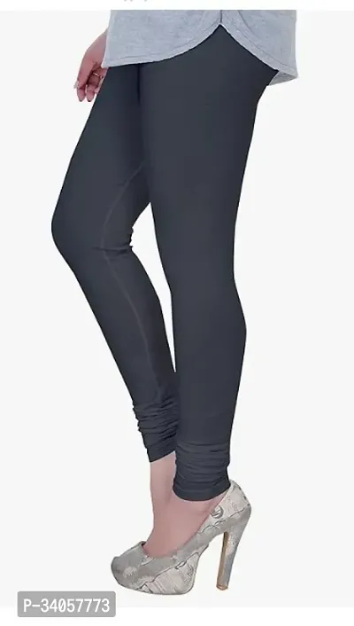 Stylish Cotton Solid Leggings For Women-thumb0