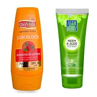 Simco Oxyveda Lotion Neem Aloevera Face Wash Combo-thumb1