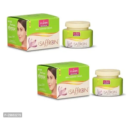 Vi - John Saffron Skin Organic Fairness Cream For Remove Dark Spots- 50 Gm Pack Of 2-thumb0