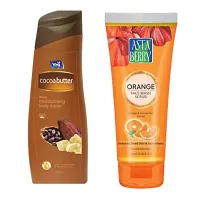 Yhi Cocoabuttter Body Lotion Asta Berry Orange Face Wash Combo-thumb1