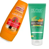 Simco Oxyveda Bio Fresh Neem Turmeric Face Wash Combo-thumb1