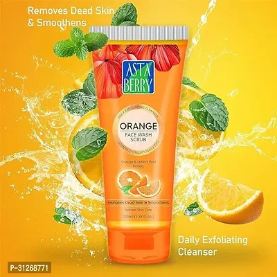 Asta Berry Neem Face Wash 60 Ml And Asta Berry Orange Scrub 60 Ml Combo-thumb2