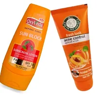 Simco Oxyveda Lotion Fresh Look Acne Control Apricot Scrub Combo-thumb1