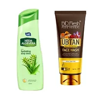 Yhi Neem Aloevera Body Lotion Bio Fresh Ubtan Face Wsh Combo-thumb1