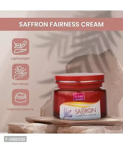 Vi - John Saffron Skin Organic Fairness Cream For Remove Dark Spots,- 50 Gm, Vi - John Advanced Saffron Fairness Cream For Uneven Skin Tone Pack Of 2-thumb3