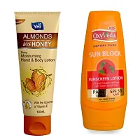 Simco Oxyveda Lotion Yhi Almonds Honey Body Lotion Combo-thumb1