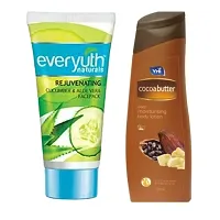 Yhi Cocoabutter Body Lotion Everyuth Face Pack Combo-thumb1