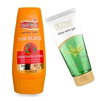 Simco Oxyveda Lotion Bio Fresh Aloevera Gel Combo-thumb1