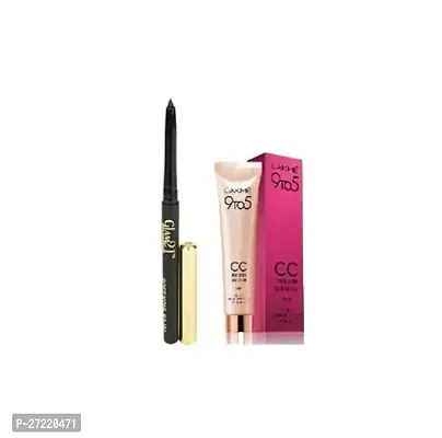 cc bb cream skin whithting 1  pcs and glame 21 waterproof kajal 1 pcs