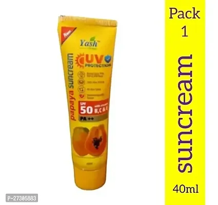 YASH Herbal   papaya suncream (pack 1)-thumb0