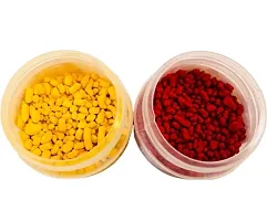 Red Danedar Tilak, Danewala Chandan, Sandalwood Tilak With Yellow Chandan Pack of 03 (100 gm)-thumb2