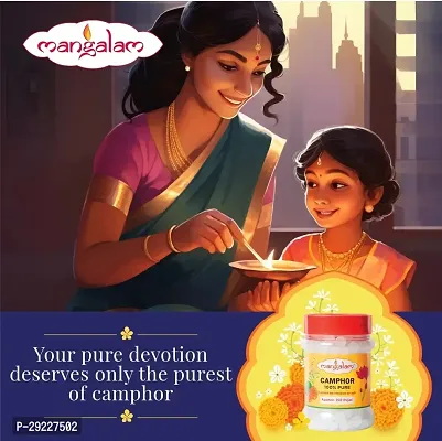 Mangalam Camphor Tablet 100g Jar - Pack of 1 (150 Pcs)-thumb3