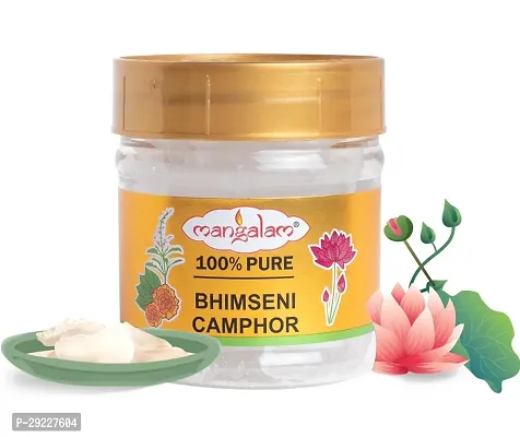 MANGALAM Bhimseni Camphor Chunk 50G Jar - Pack Of 1