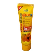 UV Protection Papaya Sun cream Spf 50 with Vitamin B, C  E 40ml (pack of 1)-thumb1