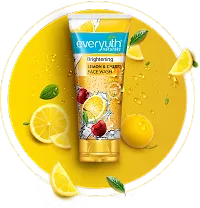 Everyuth Naturals Brightening Lemon Cherry Face Wash Pack of 01-thumb2