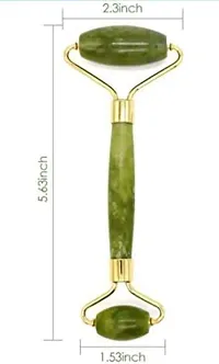 Face Silicon Brush with Jade Roller Face Massager-thumb3