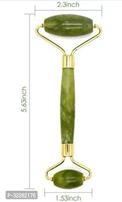 Face Silicon Brush with Jade Roller Face Massager-thumb4