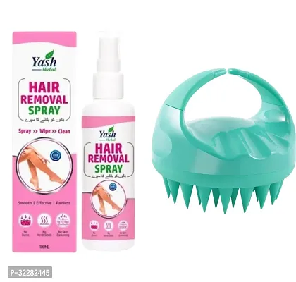 Hair Removal Spray with Scalp Massager Brush Combo-thumb0