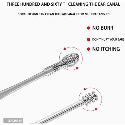 Ear Wax Remover Clean Tools, Stainless Steel Ear Pick Curette Cleaner Tool Pack of 01-thumb5