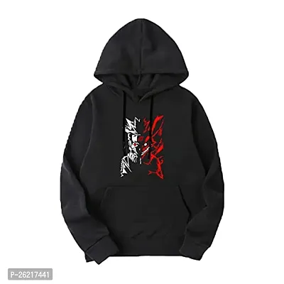 Reliable Black Fleece Printed Hooded Sweatshirts For Women-thumb0