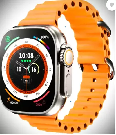 T800 Ultra smartwatch with 1.9 inches LED Display (Orange)A8