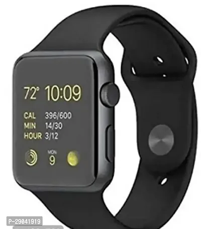 Stylish Plus Smart Band Fitness Tracker Smartwatch (Black Strap)-thumb0