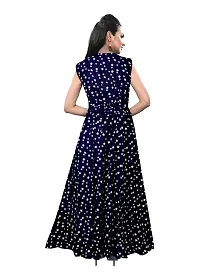 Kanika's Women Printed Gown Kurta Rayon Printed Maxi Long Gown Multicolor Dress (XX-Large)-thumb1
