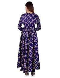 Kanik'a Creation Rayon Printed Blend Stitched Gown for Women.-thumb1