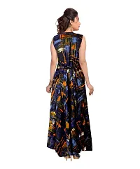 Kanika's Women's Attractive Rayon Fit and Flare Western Dress/Gown Multicolor (XX-Large)-thumb1