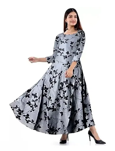 Stylish Rayon Printed Anarkali Kurti