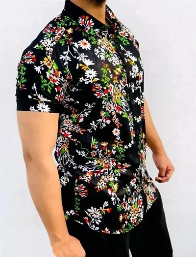 Trendy Printed Partywear Half Sleeve Shirts